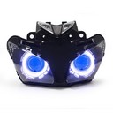 009 Fully Headlight Honda Cbr500R 2013 2014 2015 Dual Angel Halo Eyes Hid Kit Demon Eye Blue